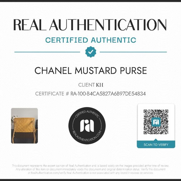 Authentic Chanel Quilted Leather Shoulder Bag – Mustard Yellow - Picture 16 of 16